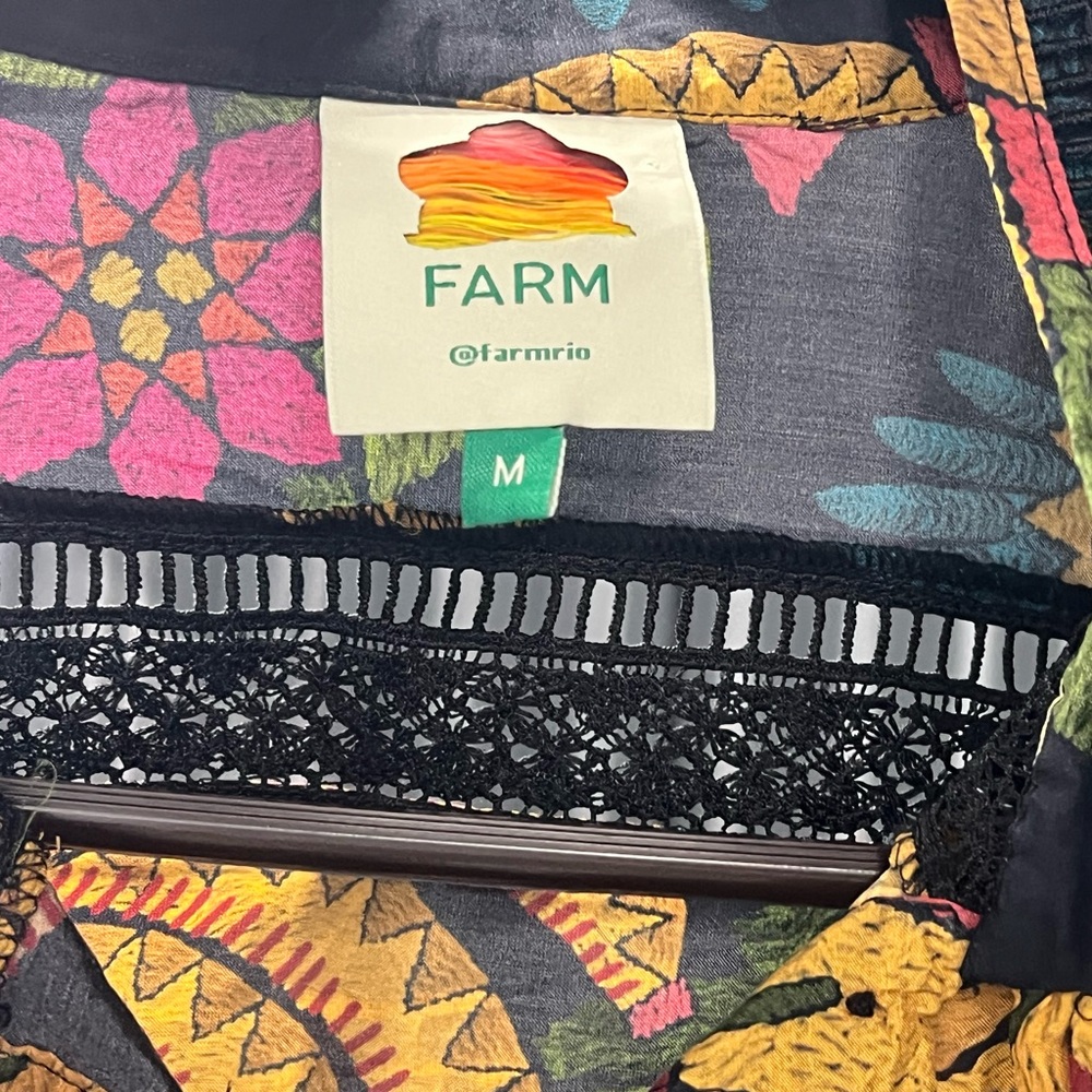 Farm Rio Colorful Patterned Top